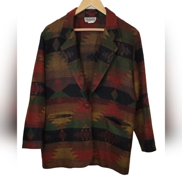 Michael K. Jackets & Blazers - Women's Vintage Michael K. Company Southwestern Blazer Size Medium